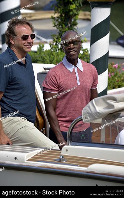 VENICE, ITALY - SEPTEMBER 01: Don Cheadle is seen arriving at the Excelsior Pier during the 79th Venice International Film Festival on September 01