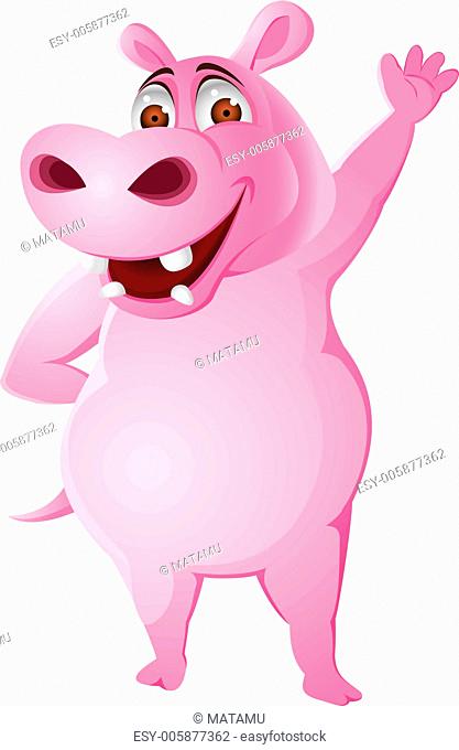 Hippo cartoon, Stock Vector, Vector And Low Budget Royalty Free Image. Pic.  ESY-005877362 | agefotostock
