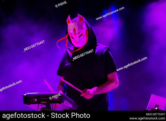 The Italian band avantpop performs in concert on the stage of the Siren Festival 2021. Vasto (Italy), August 19th, 2021