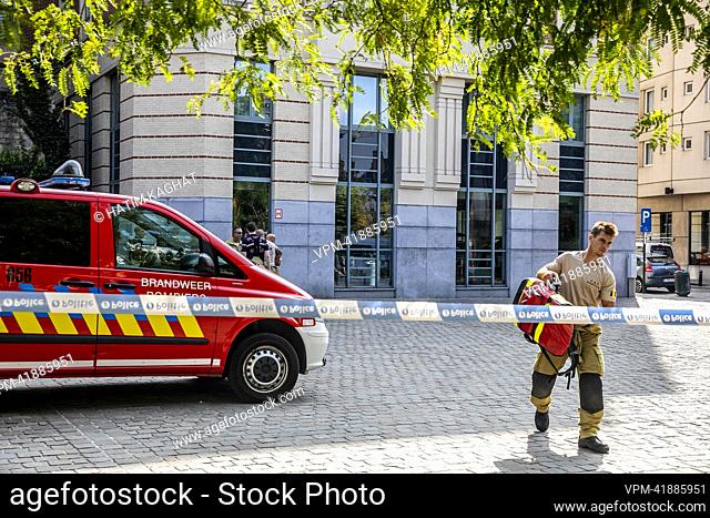 Illustration picture shows the Ibis Hotel in the city center of Brussels, Wednesday 31 August 2022. An evacuation of the hotel took place earlier