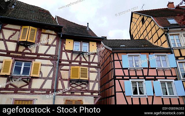 Altstadt Architektur in Colmar, Elsass