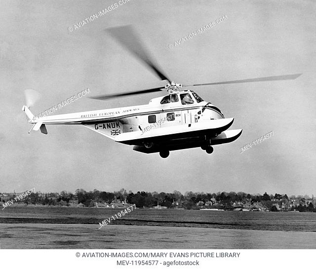 Bea Helicopters British European Airways Westland Sikorsky S-55 Flying with Floats