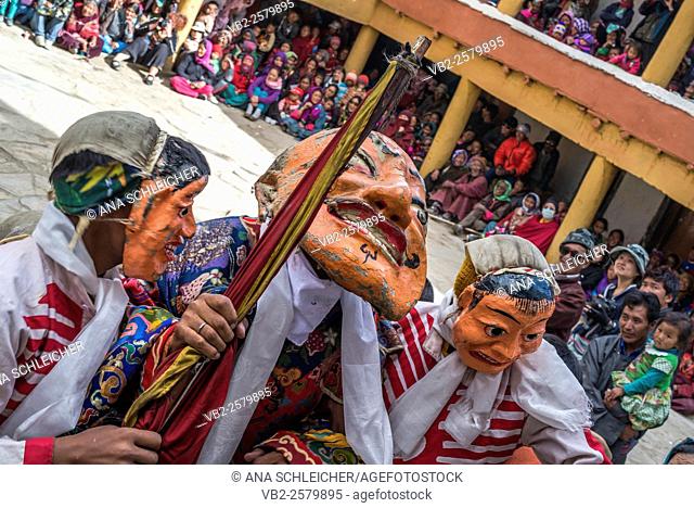 Masks dance. Nomad summer festival in Tso Moriri lake, Ladakh (India)