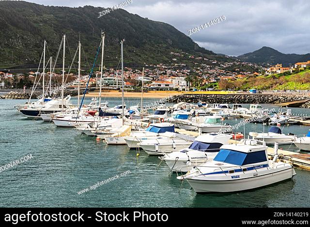 boats, harbour, Machico, Madeira, Portugal, Europe, Boote, Hafen, Machico, Madeira, Portugal, Europa