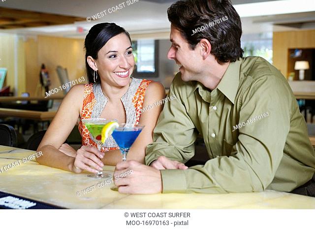 Couple Drinking Martinis