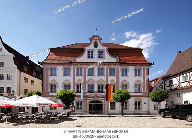 Brentanohaus building, Guenzburg, Donauried region, Swabia, Bavaria, Germany, Europe