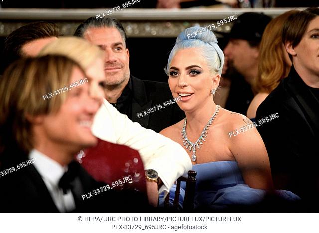 Golden Globe nominee, Lady Gaga attends the 76th Annual Golden Globe Awards at the Beverly Hilton in Beverly Hills, CA on Sunday, January 6, 2019