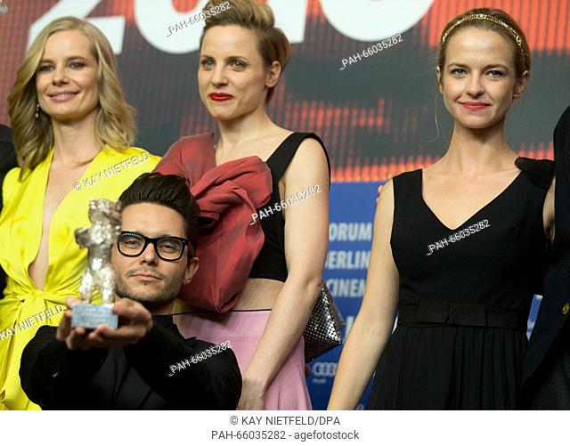 66th International Film Festival in Berlin, Germany, 20 February 2016. Award ceremony: Winner of the Siver Bear for Best Script: Tomasz Wasilewski (screenwriter...