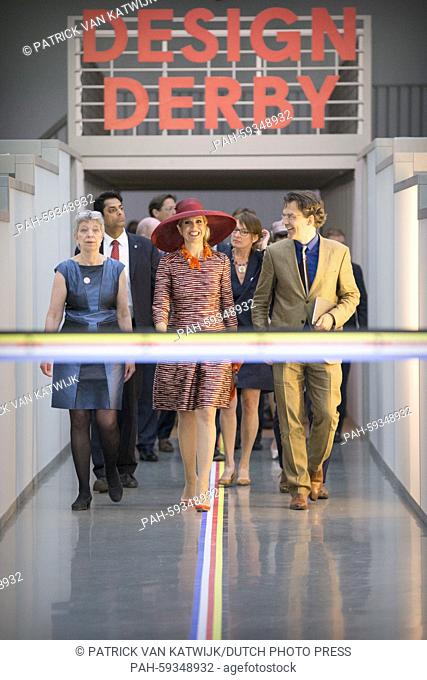 Queen Maxima of The Netherlands opens the exhibition Design Derby: Netherlands - Belgium (1815-2015) in Museum Boijmans van Beuningen in Rotterdam, 19 June 2015