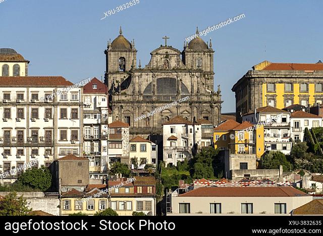 Old town with Mosteiro de Sao Bento da Vitoria and Portuguese Centre of Photography, Porto, Portugal, Europe