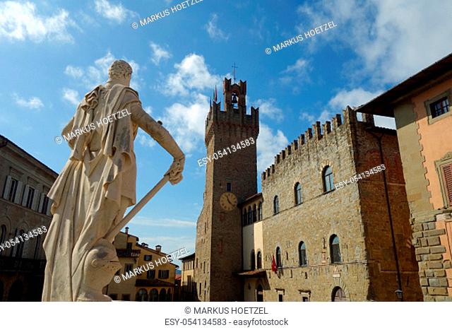 Memorial of the Ferdinando Medici in Arezzo Italy