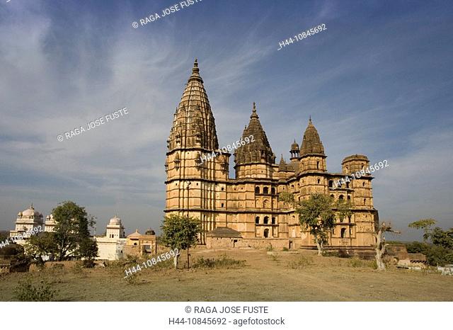 India, Madhya Pradesh, Orchha city, Ram Raja Temple, Asia, travel, January 2008, architecture, historic