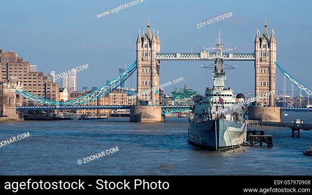 View towards HMS Belfast and Tower Bridge