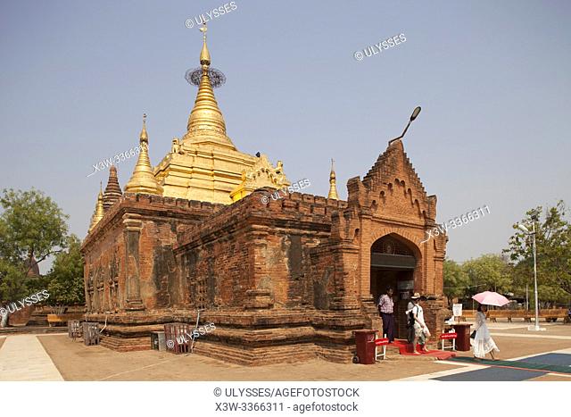 Alotawpyae pagoda, Old Bagan and Nyaung U village area, Mandalay region, Myanmar, Asia
