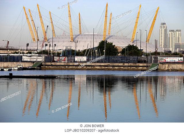 England, London, Docklands, The O2 formerly known as the Millennium Dome on the Greenwich peninsula in South East London