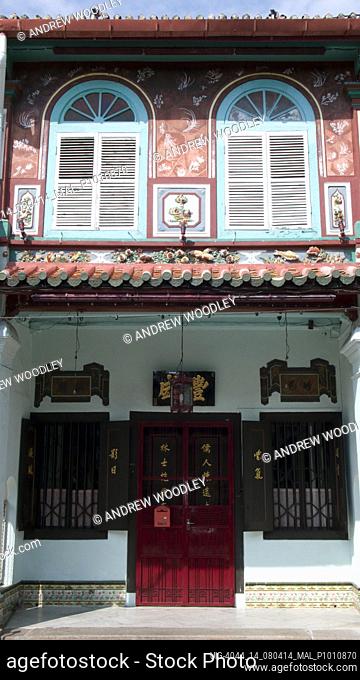Chinese Baba Nyonya architecture old town Malacca Malaysia