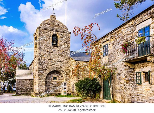 The Royal St. Mary's Church, also known as the Church of St. Benedict, was built in O Cebreiro in 1965â. “71 on the foundations of a pre-Romanesque church...