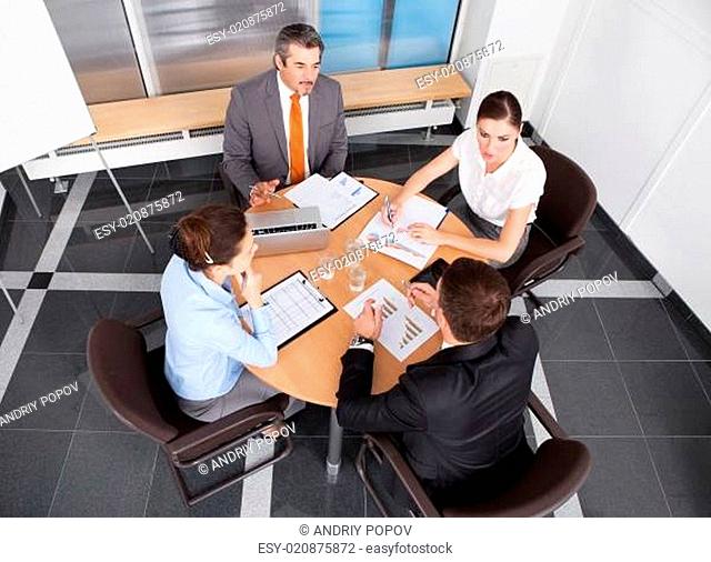 Businesspeople Working In Office