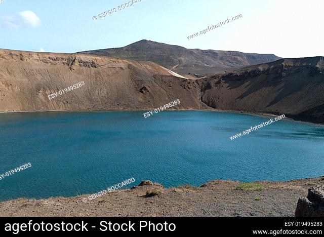 viti crater lake in iceland