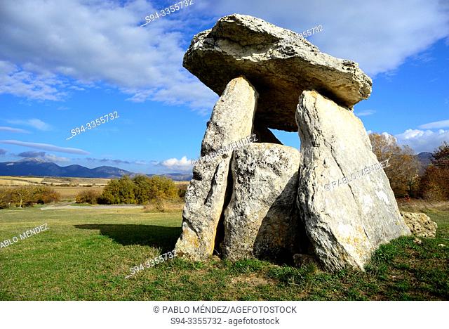 Dolmen of Sorginetxe, near of Arrizala, Salvatierra, Alava, Spain