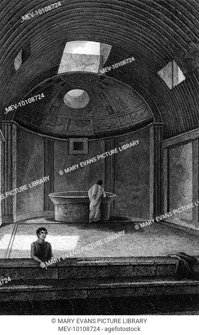 A reconstruction of the Calidarium, or 'hot room' from the baths uncovered at Pompeii