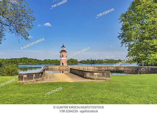 The lighthouse in Moritzburg is the only inland lighthouse in Saxony. It was built in the late 18th century as part of a backdrop for trailing naval battles