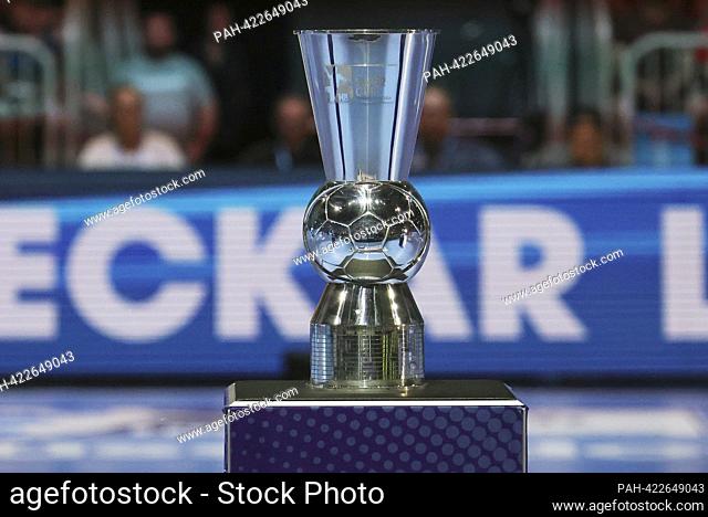 firo: 08/23/2023 1st Bundesliga Handball Supercup final men THW Kiel - Rhein Neckar Lowen. Pixum Supercup cup, trophy, cut out