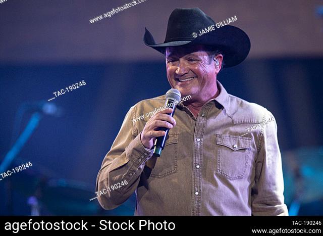 Tracy Byrd performs at Still Playin' Possum - George Jones Tribute at Propst Arena on April 25, 2023 in Huntsville, Alabama