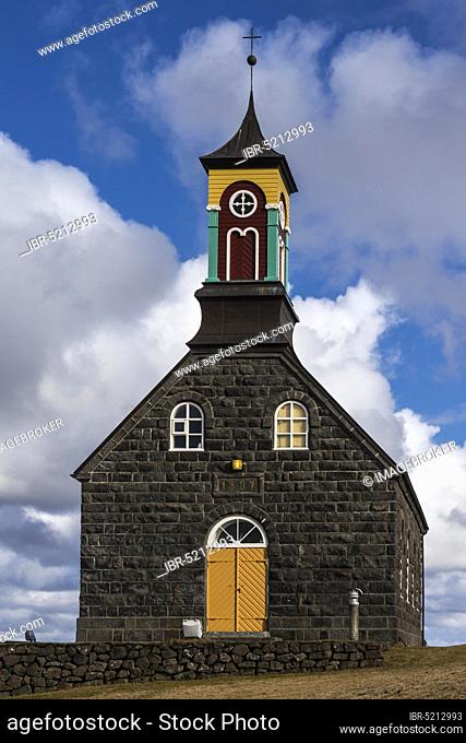 Church in Hvalnes, Sudurnes, Iceland, Europe