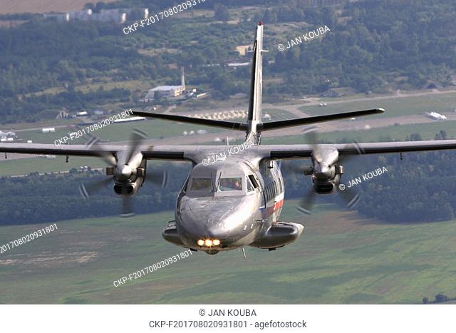 Czech Air Force Let L-410 Turbolet, twin-engine short-range transport aircraft for transport of personnel and materiel, Czech Republic, August 1st, 2017