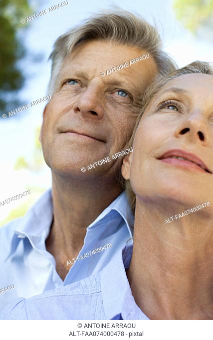 Mature couple outdoors, portrait