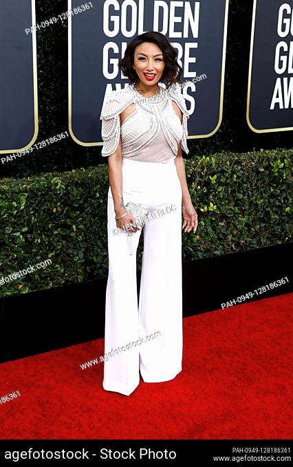 Jeannie Mai attending the 77th Annual Golden Globe Awards at The Beverly Hilton Hotel on January 5, 2020 in Beverly Hills, California