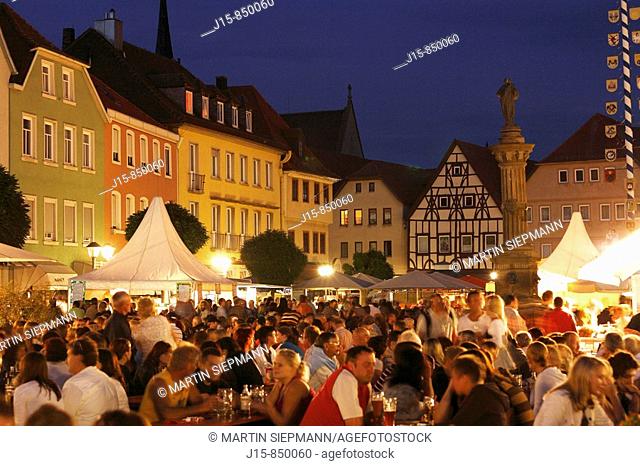 festival in Bad Neustadt an der Saale, Rhoen, Franconia, Bavaria, Germany