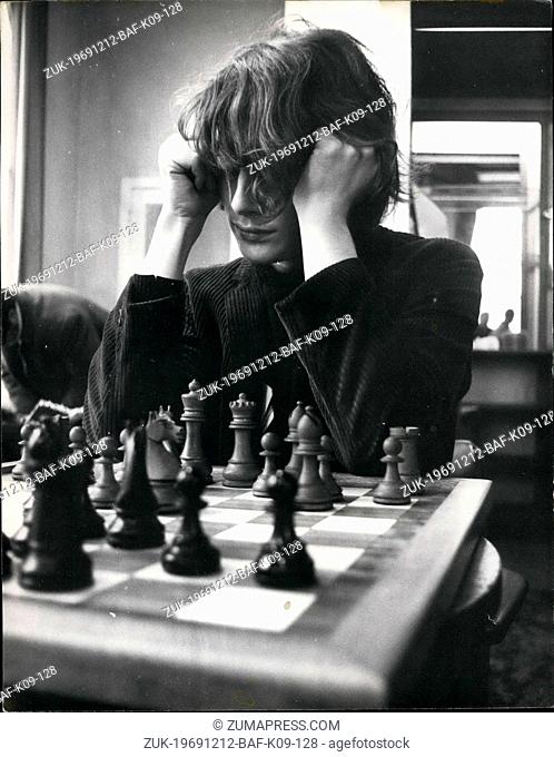 Dec. 12, 1969 - International Chess Congress At Hastings.: About 250 players from all parts of the world will be competing in The Times - Hastings International...