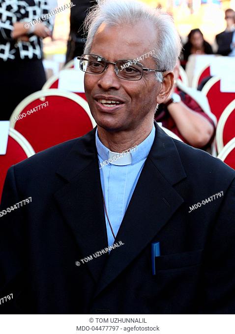 The priest Tom Uzhunnalil attending the 201st anniversary of the Pontifical Gendarmerie. Vatican City, 23rd September 2017