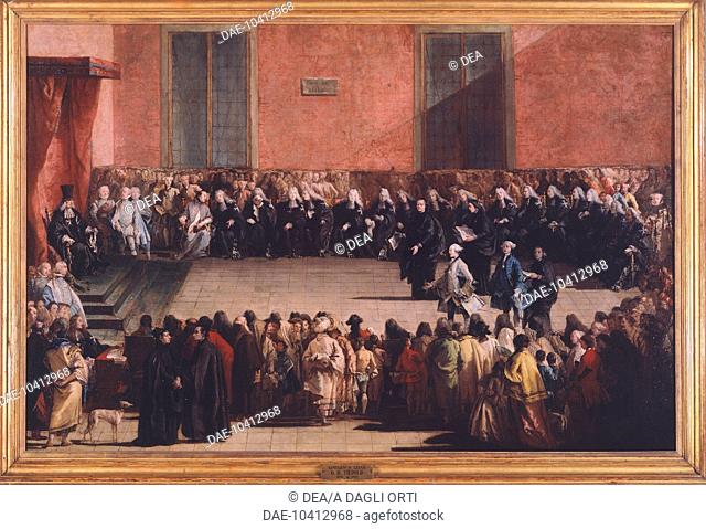 Consilium in Arena, by Giandomenico Tiepolo (1727-1804).  Udine, Musei Civici E Galleria Di Storia E Arte Antica (Art Museum)