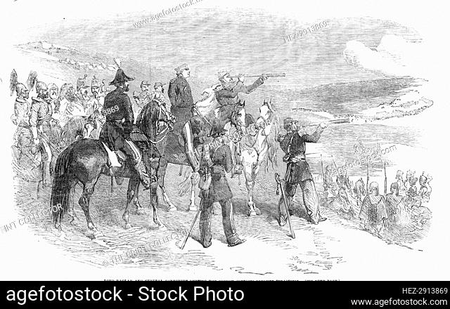 Lord Raglan and General Canrobert visiting the French Outposts opposite Sebastopol, 1854. Creator: Unknown