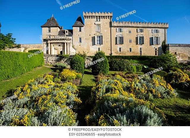 Castle of Vayres in Gironde, Aquitaine, France