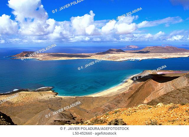 Isla de la Graciosa from Lanzarote, Canary Islands, Spain