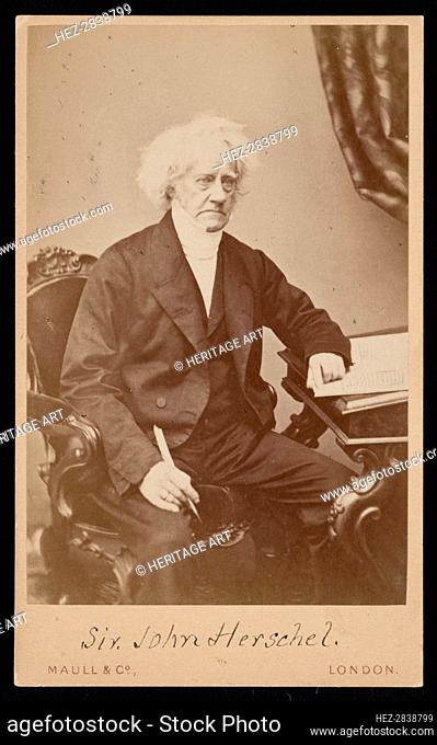 Portrait of Sir John Frederick William Herschel (1792-1871), Before 1871. Creator: Maull & Co