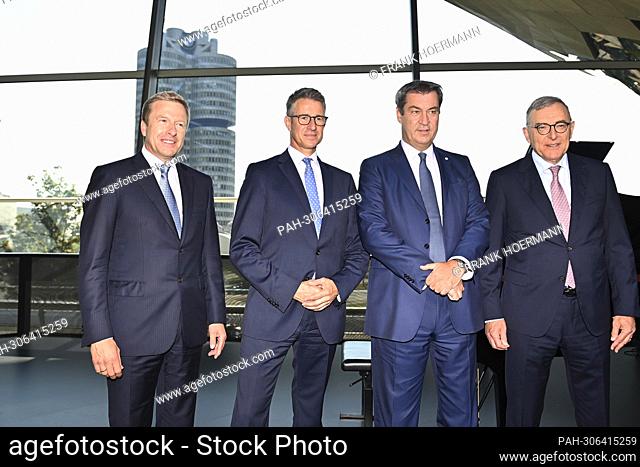 From left: Oliver ZIPSE (BMW Management Chairman), Stefan QUANDT, Markus SOEDER (Prime Minister Bavaria and CSU Chairman)