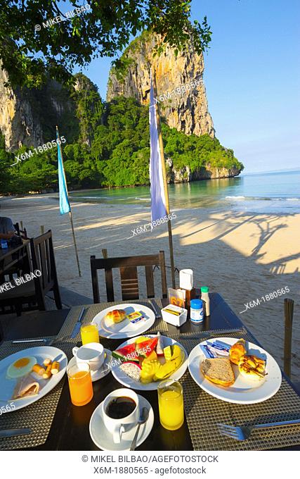 Breakfast  Railay Bay Resort & Spa hotel  Railay West Beach  Railay  Krabi province, Thailand