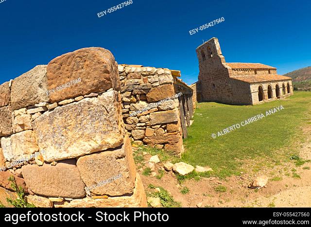 Chapel of Santa María de Tiermes, 12th Romanesque Style, Spanish National Heritage Site, Spanish Property of Cultural Interest, Montejo de Tiermes, Soria