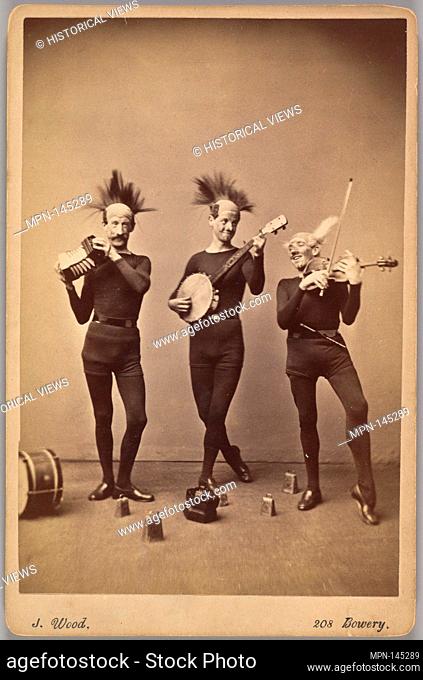 Musical Mokes. Artist: J. Wood (American, active 1870s-80s); Date: 1860s; Medium: Albumen silver print from glass negative; Dimensions: Image: 5 7/8 x 3 7/8 in