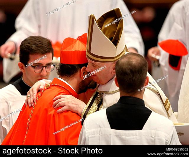 Pope Francis presides over his eighth ordinary public consistory in the Vatican Basilica for the creation of twenty new cardinals