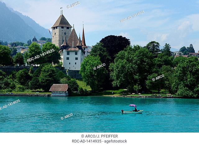 Schloss Spiez, Spiez am Thunersee, Niedersimmental, Kanton Bern, Schweiz