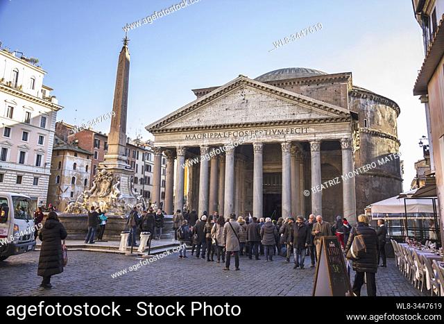 Pantheon of Agrippa in Rome (Italy)