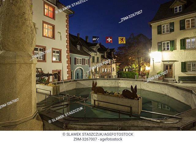 Evening in Laufenburg, canton Aargau, Switzerland