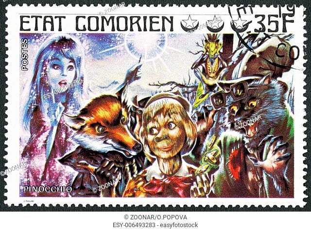 COMORES - 1976: shows Pinocchio, series Fairy Tales