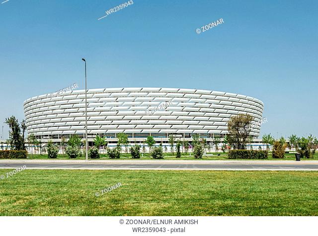 BAKU - MAY 10, 2015: Baku Olympic Stadium on May 10 in BAKU, Aze